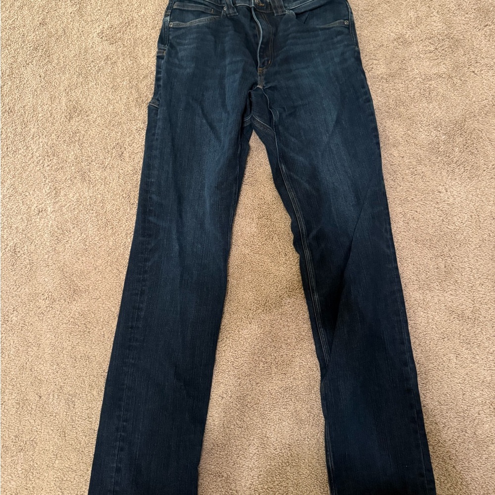 Duluth Trading Co Dark Blue Men's Straight Jeans - Ballroom double flex